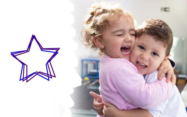 escola de educacao infantil uniepre unidade cantareira - criancas se abraçando