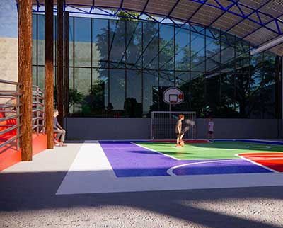 Quadra poliesportiva - Escola Uniepre