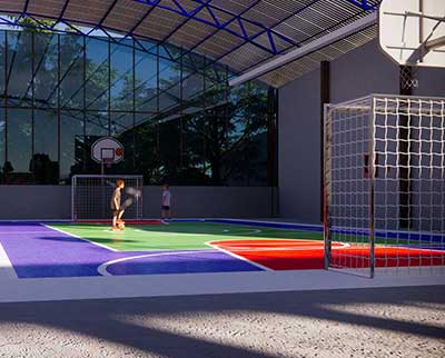 Quadra poliesportiva - Escola Uniepre