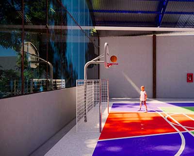 Quadra poliesportiva - Escola Uniepre