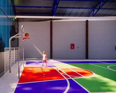 Quadra poliesportiva - Escola Uniepre