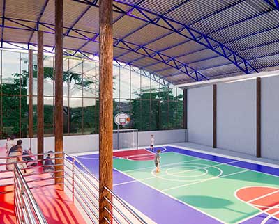Quadra poliesportiva - Escola Uniepre