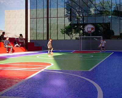 Quadra poliesportiva - Escola Uniepre